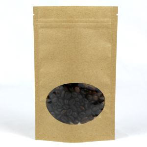 ยืนขึ้นถุงกระดาษคราฟท์มีหน้าต่าง