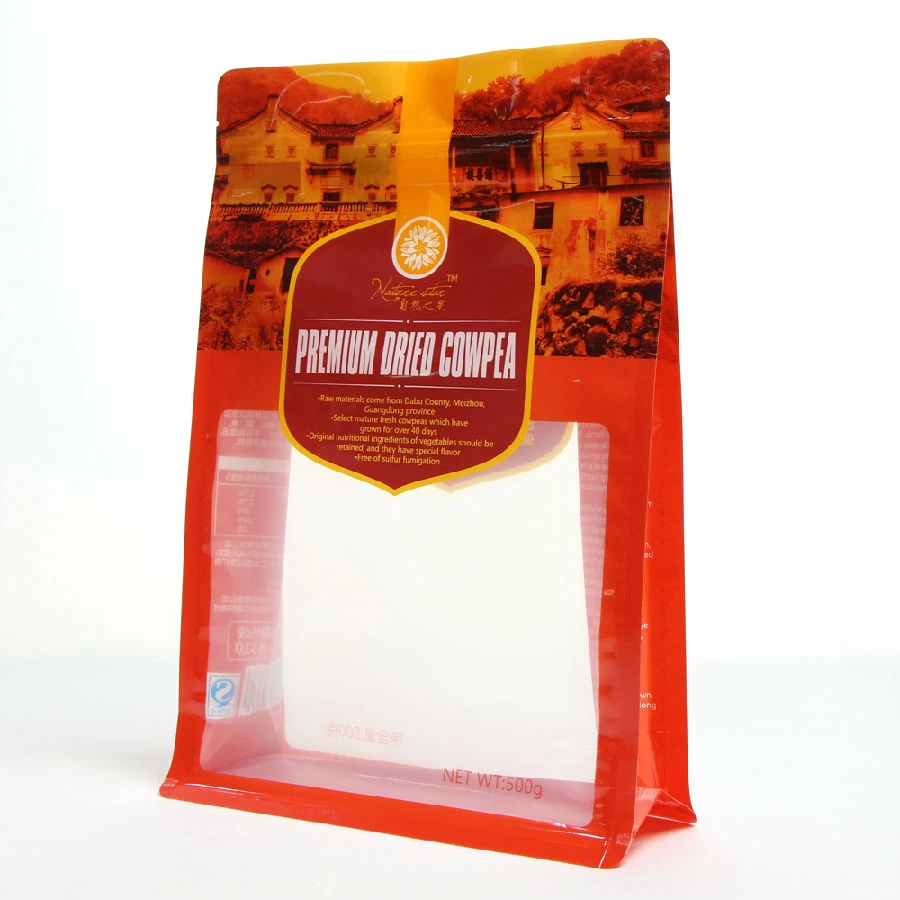 ถุงอาหาร ziplock มีหน้าต่างชัดเจน