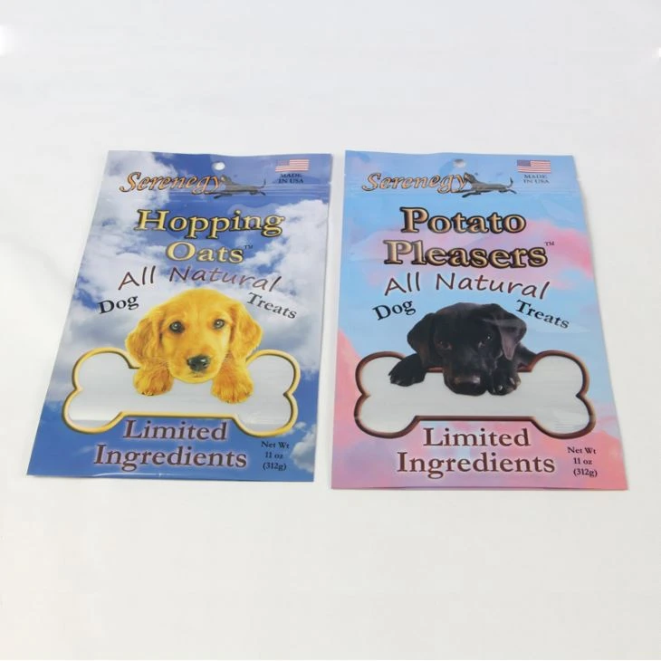 ถุงบรรจุอาหารสัตว์เลี้ยงถุงอาหาร Zipper Dog Food