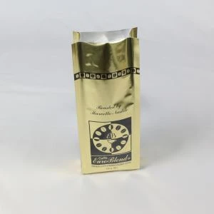 250g สามด้านซีลการพิมพ์ที่กำหนดเองอลูมิเนียมฟอยล์กาแฟถุง