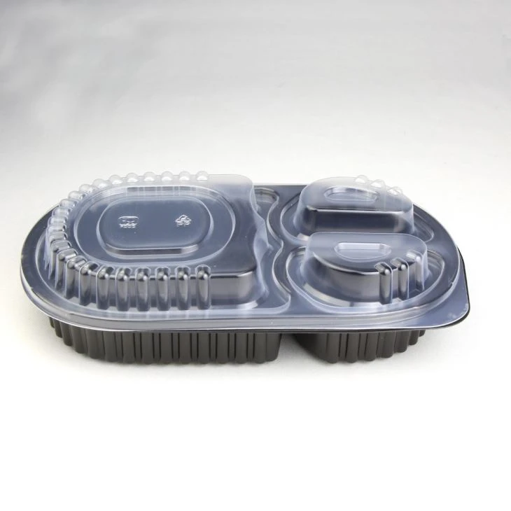 Meal Prep Containers 3 Compartments Disposable Lunch Box