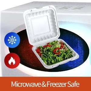 กล่องอาหารกลางวันเป็นมิตรกับสิ่งแวดล้อมที่ใช้แล้วทิ้ง