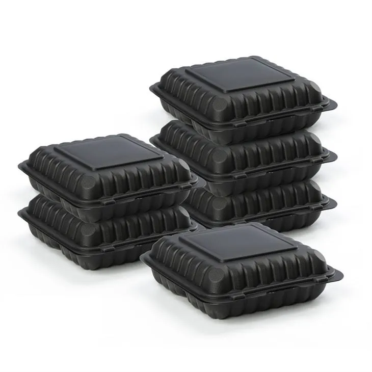 ที่มีคุณภาพสูง Microwavable 9x9x3inch นําออกไปเก็บอาหารที่นํากลับมาใช้ใหม่กล่องเบนโตะอาหารทิ้งเตรียมภาชนะบรรจุอาหาร