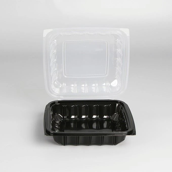 New Item Meal Food Takeout Lunch Box Disposable Plastic Takeaway Container Dual Color To Go Food Container For Restaurant