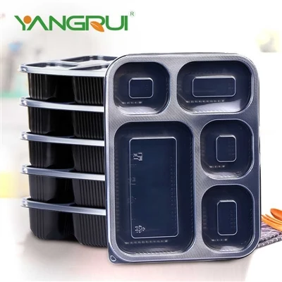 ขายส่ง Bpa ฟรี Take Away กล่องบรรจุภัณฑ์อาหารจานด่วนปรับแต่งเตรียมอาหารภาชนะเ...