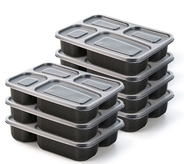 กล่องเก็บอาหาร 4 ช่อง ป้องกันการรั่วซึม