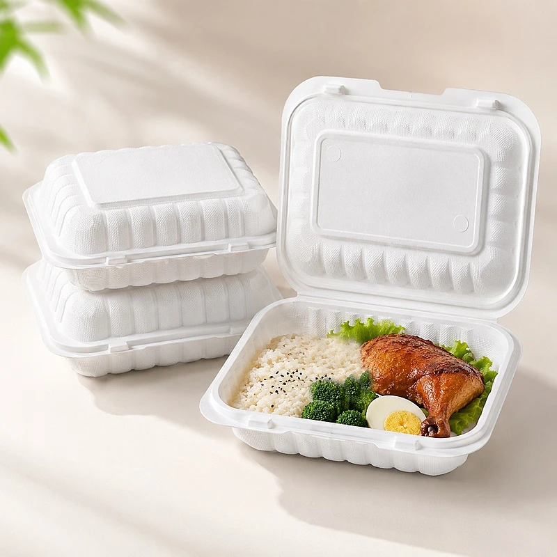 white takeout boxes