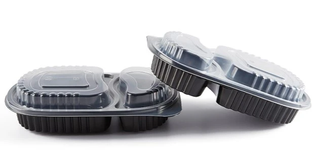 4 PP oval 2 compartment food container PP oval 2 compartment food container