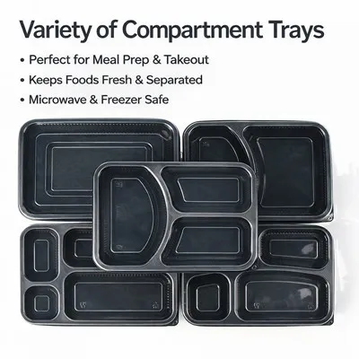 Meal Prep Black Container